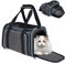 Cat Carrier Bag & Backpack Style - Expandable Travel Carrier for Cats, Puppies & Kittens | Multi-Pet Transport with Removable Fleece Mat | Lightweight, Waterproof Breathable Mesh