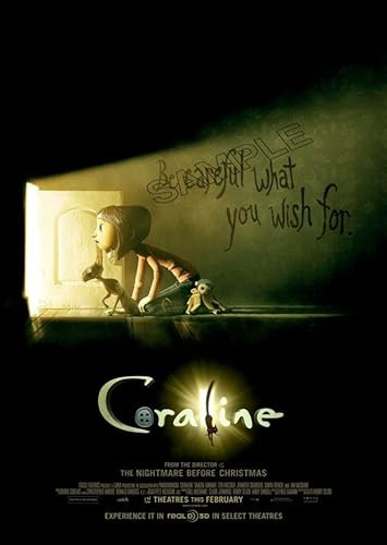 Generic Coraline Vintage Poster Movie Film Horror Animation Photo Wall Art Picture Poster A4