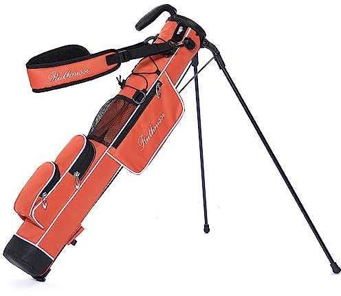 Golf-Standbag, leicht, einfach zu tragen, mit gepolstertem Tragegurt, langlebige Pitch-&-Putt-Golftasche, Übungs-/Ranger-/Sunday-Golfbag für Damen und Herren.