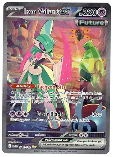 Pokemon - Iron Valiant ex 249/182 - Paradox Rift - Special Illustration Rare - Single Card