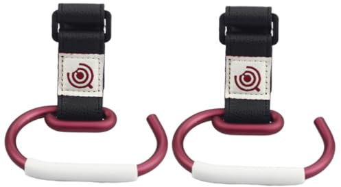 BESTonZON 2St Kinderwagen Aufhänger Kleiderbügel für schwere Beanspruchung -Wickeltasche babysachen wc babywip Kinderwagen-Clips Kinderwagenhaken anschließen Zubehör