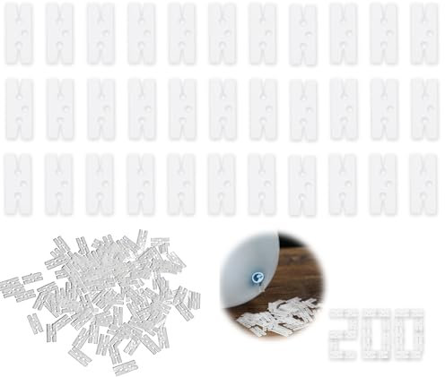 200 Stück Ballon Binden Werkzeug, Ballonverschlüsse, luftballonverschlüsse, Schneller Ballonknoter, Kleine Ballon Clips für Geburtstag, Hochzeitsfeier und Feiern (H)