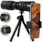Monocular Telescope 300X40, with Smartphone Holder, Tripod, Compact, Super Telephoto Zoom, Monocular Telescope for Wildlife Bird Watching, Hunting, Hiking, for Adults, BAK4 Prisms, FMC Lens