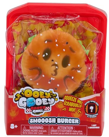 Just Play Ooey Gooey Grill Burger, Kids Toys for Ages 3 Up