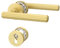 Amerdeco Maniglia per Porta Oro in Alluminio – Set PZ per Porta Blindata, Maniglia Porta Blindata Elegante