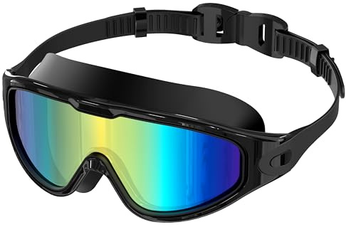 Ambienden Schwimmbrille Unisex GroßEr Rahmen HD-Linse | Taucherbrille Erwachsene Antibeschlag UV-Schutz | Professionelles Schwimmbrille FüR Schwimmen Tauchen