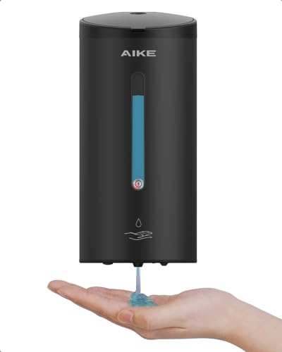 AIKE Classic Automatic Soap Dispenser, 750 ML Liquid Wall Mounted, Stainless Steel Finish, AK1205E