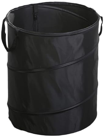 ZUXOCY Outdoor Foldable Trash Can Portable Camping Garbage Bin Wastebasket Can Container Yard Garden Garbage Bag Round Bucket