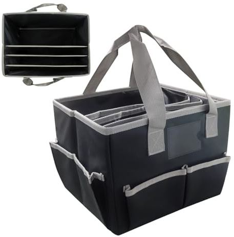 Craft Bag – Oxford Organizer, förvaring av tillbehör, inre avdelare | Multifunktionell hållbar bärare, säker förvaring Scrapbook sömnad Måla konst Workshop