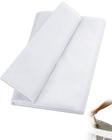 Acual Entretela Termoadhesiva 100x200cm - Tela Entretela para Planchar de una Cara (36g/㎡), Tela Adhesiva de Peso Medio para Costura, Patchwork, Cuellos y Manualidades DIY - Blanco