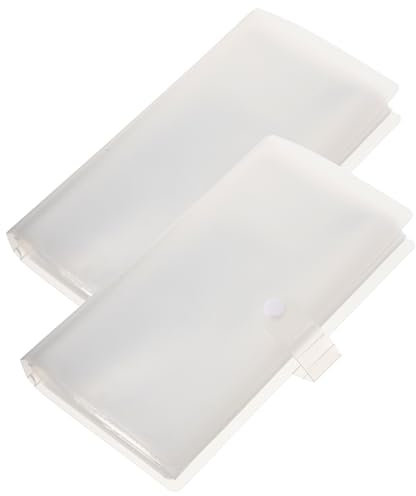 NUSITOU Álbum para Billetes de Avión y Entradas Diseño Transparente, Capacidad para 80 Tickets, Material Pp, 2 Piezas, Multifuncional y Libre de Polvo, Adecuado para Obsequio Durante