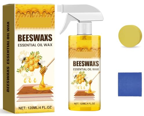 Natural Micro-Molecularized Beeswax Spray, Cera D'api Spray Naturale Micromolecolare, 2026 Cera D'api Micro-Molecolarizzare Naturale Sprays, Per Mobili, Legno, Pavimenti, Cura Mobili,120ml