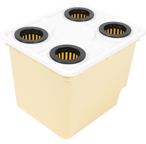 TIDTALEO Cubo para Cultivo sin Tierra para Verduras y Flores en Invernadero, Material PP Durable, Diseño Estable y Práctico para Hidroponía