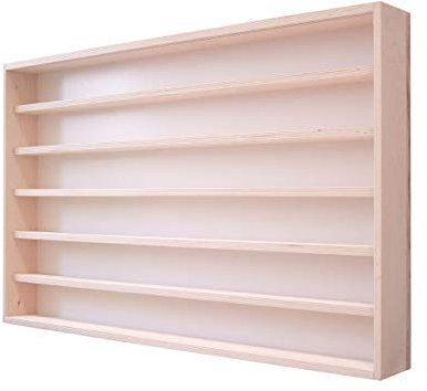 Alsino Vitrine Sammelfiguren - 80 cm mit 6 Fächer - für Ihre Schätze mit Staubschutz Minifiguren Setzkasten - v-80.6 Sammlervitrine