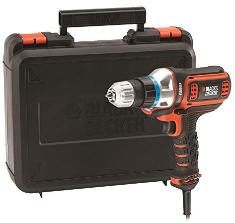 Black+Decker Multievo Elektro-Multifunktionswerkzeug Einstiegsset (300 W, werkzeugloser Kopfwechsel, 10 Drehmomentstufen, inkl. Koffer) MT350K
