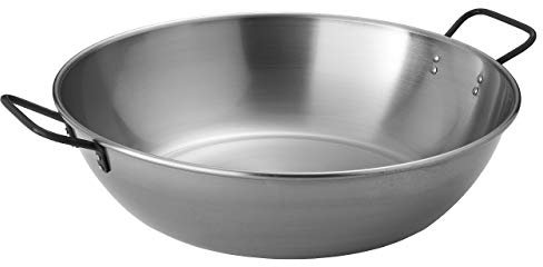 MUURIKKA Wok Pfanne Stahl 50cm silber
