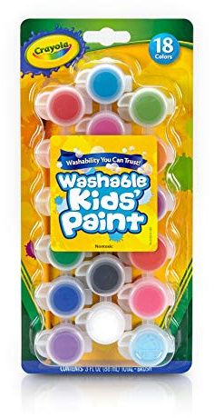 Bulk Buy: Crayola Washable Kid's Paint 18 Colors/Pkg 54-0125 (3-Pack)