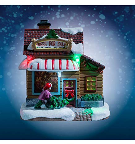 FEERIC LIGHTS & CHRISTMAS - Village de noël boutiques de noël 2 LED à Piles