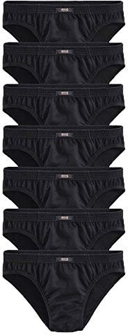 H.I.S Herren Slips, 7 Stück (7 x schwarz, M | 5)