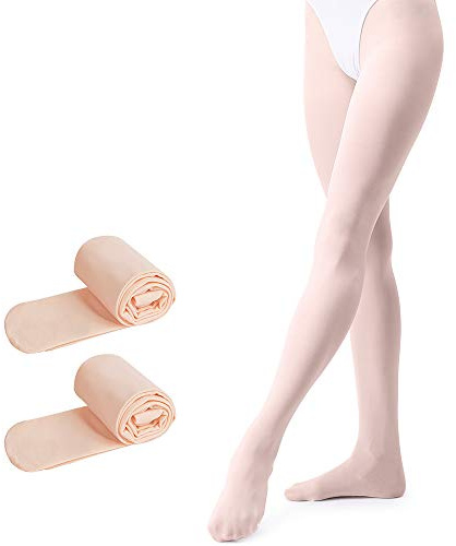 tanzdunsje Collants de danse classique fille pour tout-petits enfants femmes adulte rose*2,L