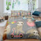Loussiesd 135x200cm Kinder Bettwäsche Schön Faultier Bettbezug Set Bettwäsche Set für Mädchen Jungen Kleinkinder Dekor Bettwäsche Karikatur Faultier Muster Bettbezug Set mit Reißverschluss