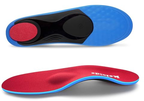 Orthotics Arch Support Metatarsalgia Insoles - Mortons Neuroma Inserts Relief Ball of Foot Pain - Orthopedic Insoles for Flat Feet - Shoe Inserts for Plantar Fasciitis (Red M)
