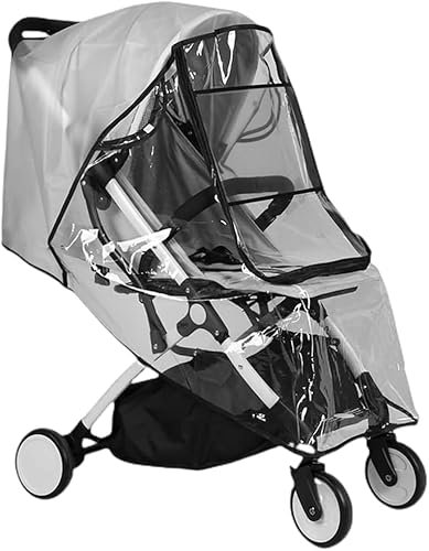 Buggy Regenschutz Universal, Stroller Rain Cover, Kinderwagen Regenschutz für Buggy und Sportwagen mit Großes fenster, Kinder Buggy Regenverdeck, gute Luftzirkulation, Schadstofffrei