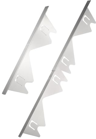 sourcing map 2 Packs Stove Gap Covers, Stainless Steel Stove Gap Filler Range Trim Kit, Adjustable Length 13.8 to 27.5 Heat Resistant Stove Guard for Kitchen Countertop, 0.79 Width, Silver