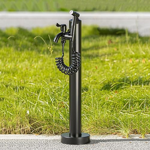 WNYAILLL Fontana in Metallo da Giardino Esterno, Fontanella a Colonna con Rubinetto Acqua, Colonna d'Acqua da Giardino, per Esterno Casa Giardino, per irrigazione Facile(60 * 6cm/23.6 * 2.4in)