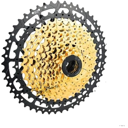 Ruota Libera, Cassetta per Bicicletta Pignoni for Mountain Bike a Ruota Libera con Rapporto Ampio, 8, 9, 10, 11, 12 velocità, 11-40T, 42T, 46T, 50T, 52T(12S 11-50T Gold)