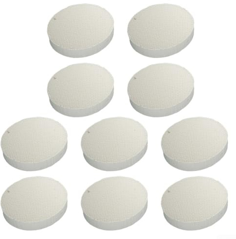 Flame Fire Sense Hiland - Placa quemador para calentador de patio compatible con módulos cuadrados de 3 agujeros para mejorar la salida de calor y ahorro de energía (8 piezas)