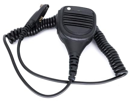 TOWARDSNAN Microphone mains libres avec prise sonore de 3,5 mm pour radio portable GP338plus GP328plus