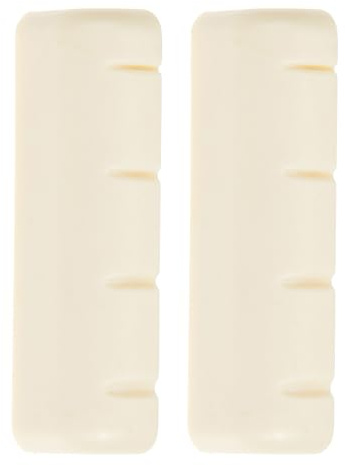 GLSTOY 2 Piezas de Cejuela para Banjo de Abs Blanco, Soporte Resistente para Cuerdas, Accesorios Duraderos para Instrumentos de Cuerda Banjo