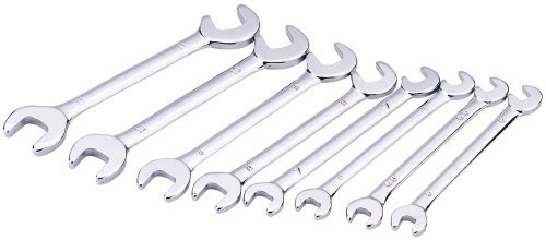 8 Piece Metric Midget Open End Spanner Set