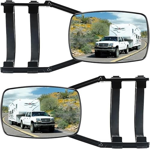 2 specchietti universali per roulotte, caravan, specchi da traino per tutti i tipi di veicoli comuni