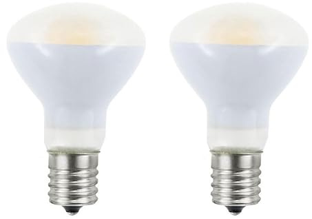 Greeogin 2-Pack E17 R14 LED Bulb, 4W Natural White 120V E17 Intermediate Base Mini Reflector Floodlight Light Bulb, Non dimmable