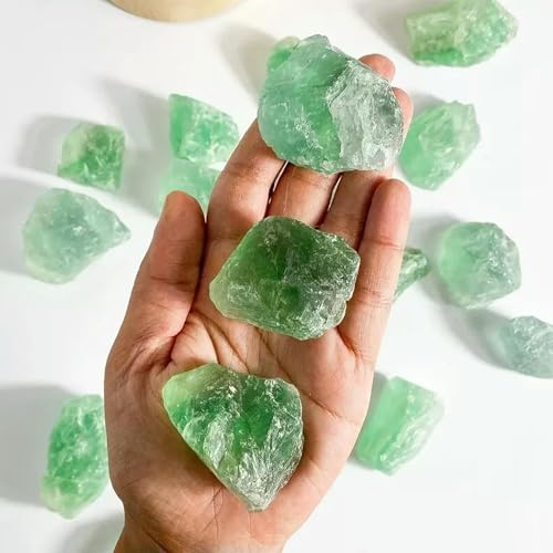 Raw Rough Green Fluorite Crystal Stone Chunk Rocks Gifts 1PCS