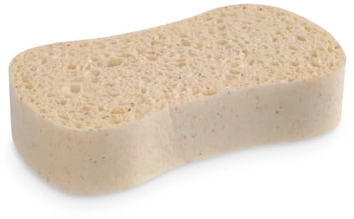 Calypso Active Peeling & Exfoliating Sponge - Light Natural Sponge with Micro Particles for Daily Bath and Shower - Premium Shower Sponge for Adults Pack of 1