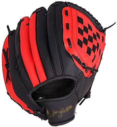 FDSAD Baseball-Handschuh, Sport-Schlaghandschuhe mit Baseball-PU-Leder, Linkshänder, Fanghandschuh für Kinder und Jugendliche Erwachsene, 9,5