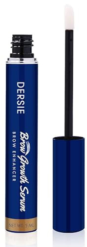Dersie Eyebrow Growth Serum: Brow Enhancing Serum Infused with Peptide Complex, Biotin & Arginine for Fuller, Stronger, Thicker Brows – Nourishes and Strengthens Dry, Sparse, or Thinning Brows (5 mL)
