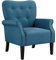 Yaheetech 1x Relaxsessel Loungesessel Cocktailsessel mit Holzbeinen Polstersessel Fernsehsessel Lehnstuhl, blau
