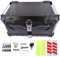 GLOSSY AUTO PARTS Schwarzer 65L Motorradkoffer, Aluminium wasserdichte Universal Motorradkoffer für Motorrad Gepäckbox mit Sicherheitsschloss zur Aufbewahrung von Helmen