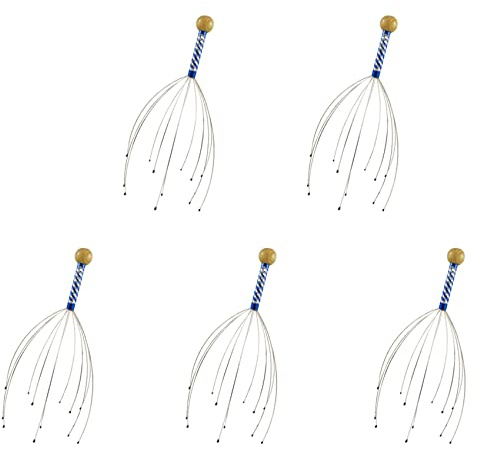 Mcnhbdgg 5X Head Massage Spider Head Masseur for Relaxation Therapy and Stress Relief