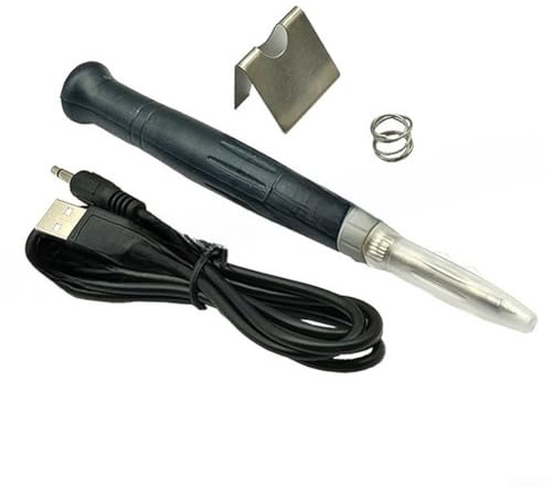 PureBowlic för MINI USB lödkolv 8 W 5 V, bärbart lödverktyg med 480 °C för RAPID värme och automatisk sömn, kompakt svetspenna för PH-reparation gör-det-själv elektronik