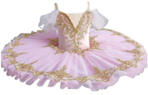 Flicka Svansjön Balett Tutu Kjol Baletttävlingskostymer | V-ringad linne med trikåer och danskläder för ballerina, gymnastik, spaghettiband, ärmlös dansoutfit