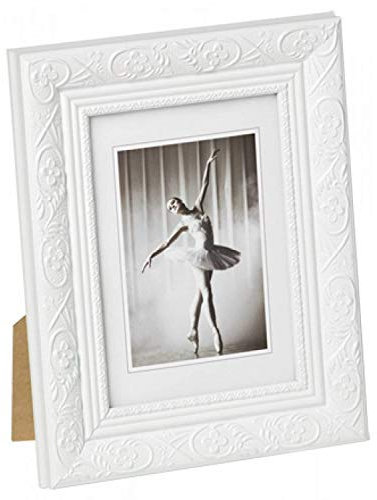 Bilderrahmen von Walther Holzrahmen Barock 20x30 Weiß - Normalglas 2er Pack