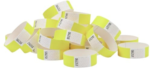 Pack Pulseras de Identificación Tyvek® Lisas para Control de Acceso