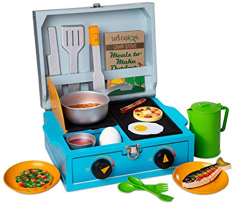 Melissa & Doug Let's Explore Camp Stove Play Set | Pretend Play | Play set | 3+ | Gift for Boy or Girl