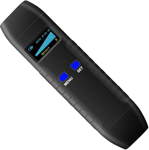 CHIRSMIP Hidden Camera Detector, Compact Camera Finder, RF Bug Detector, Magnetic Tracker Finder, Portable Bug Sweeper for Listening Devices, Hotels, Vehicles, Offices, Fitting Rooms and Travel