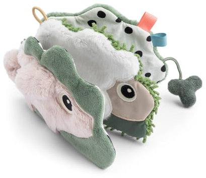 Done by Deer Baby Activity Buch Tiny Farm Colour Mix - Stoffbuch für sensorische Erkundung und visuelle Stimulation - Spielzeug Baby ab 3 Monaten